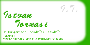 istvan tormasi business card